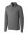 Cutter & Buck | Cutter & Buck Shoreline Heathered Quarter Zip Mens Pullover, 颜色charcoal heather