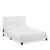 商品第3个颜色White, Modway | Melanie Tufted Button Upholstered Fabric Platform Bed Collection