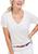 color White Cap, Vineyard Vines | Women's Linen V-Neck T-Shirt
