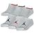 color White/White, Jordan | Jordan Legend No Show 6 Pack Socks - Boys' Grade School