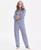 颜色: Printed Blue Gingham Check, Charter Club | Women's 2-Pc. Printed Long-Sleeve Packaged Pajamas Set, Created for Macy's