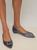 color London Grey, Manolo Blahnik | 10mm Hangisi Silk Satin Flats