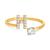 商品第8个颜色H, Giani Bernini | Cubic Zirconia Initial Wrap Ring in 18k Gold-Plated Sterling Silver, Created for Macy's