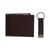 商品Calvin Klein | Men's RFID Slimfold Wallet & Key Fob Set颜色Brown