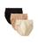color Beige/Nude/Black, Bali | Comfort Revolution Microfiber Hi-Cut Panty 3-Pack