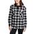 Eddie Bauer | Women's Flannel Hoodie Shirt Jacket, 颜色deep charcoal