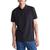 商品Calvin Klein | Men's Athletic Tech Zip Polo Shirt颜色Black Beauty