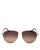 商品Salvatore Ferragamo | Men's Timeless Collection Brow Bar Aviator Sunglasses, 61mm颜色Shiny Gold / Brown Gradient