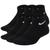 颜色: Black/White, NIKE | Nike 6 Pack Cushioned Quarter Socks - Boys' Grade School