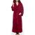 商品第3个颜色Wine Red, ARUS | Women's Hooded Full Ankle Length Fleece Bathrobe