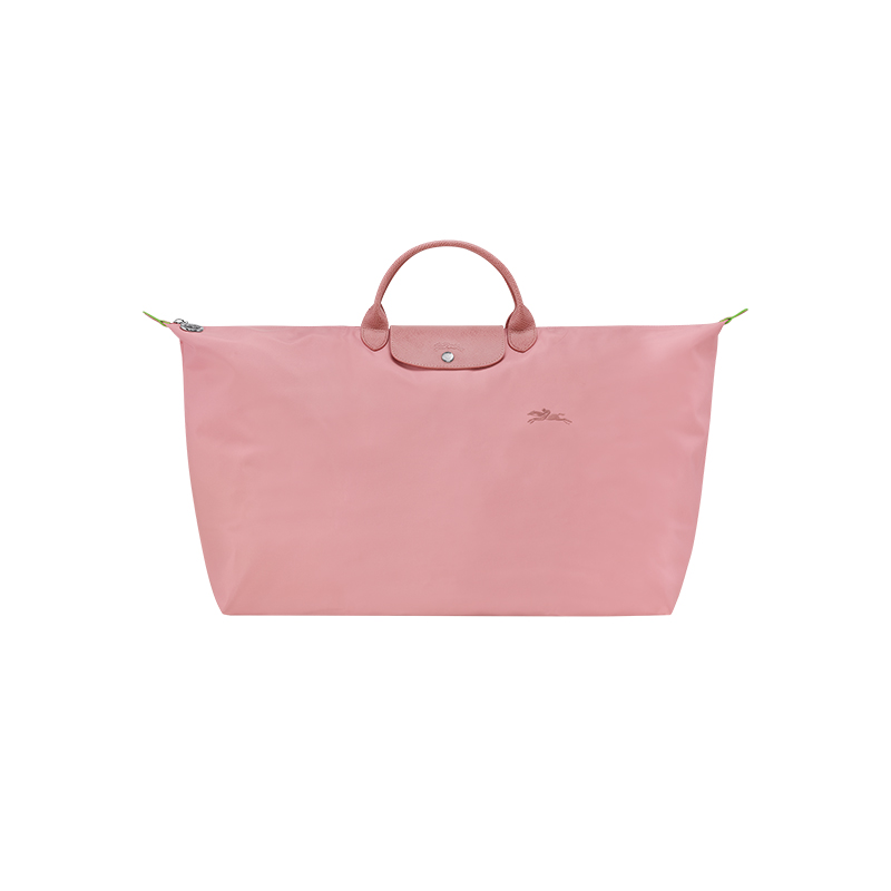 Longchamp | 珑骧 男士帆布银色五金按扣拉链开合中号旅行包（7色可选）, 颜色粉色