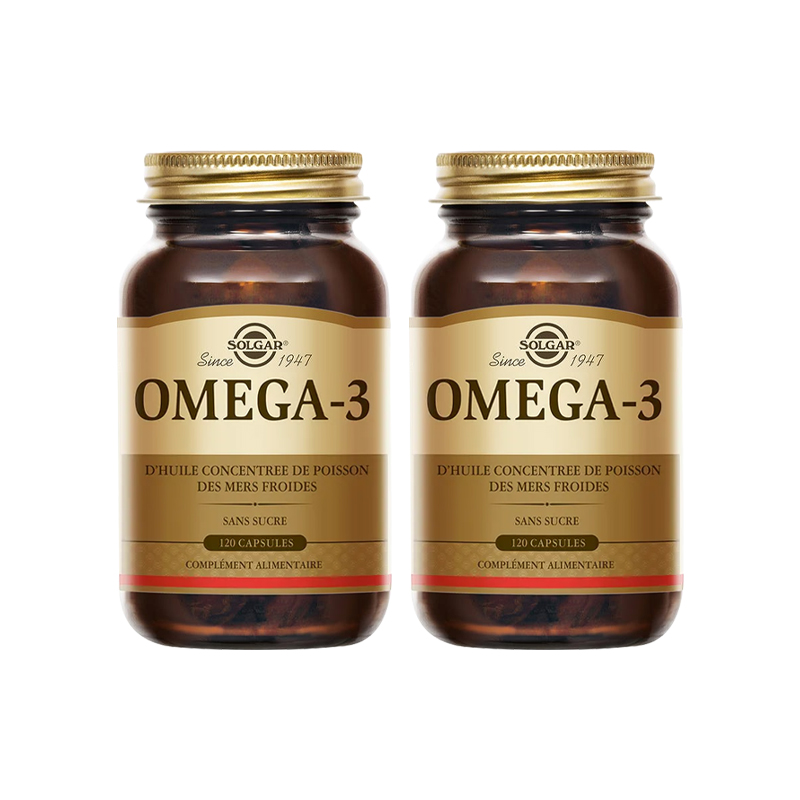 颜色: 120粒*2瓶, Solgar | Solgar Omega-3浓缩鱼油 30-60-120粒 提高记忆力改善视力