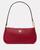 颜色: LEATHER--Perfect Cherry, Kate Spade | Kayla Woven Leather Convertible Wristlet
