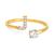 商品第10个颜色J, Giani Bernini | Cubic Zirconia Initial Wrap Ring in 18k Gold-Plated Sterling Silver, Created for Macy's