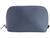 color Navy Blue, ROYCE New York | Large Leather Cosmetic Bag