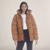 Members Only | Women's Cotton Puffer Oversized Jacket, 颜色wheat