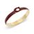 Coach | Gold-Tone Signature Tabby Sculpted C Bangle Bracelet, ��颜色Red, Gold