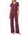 颜色: Deep Rouge, Tommy Hilfiger | Women's 2-Pc. Short-Sleeve Ribbed Pajamas Set