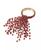 颜色: Red, Saro Lifestyle | Beaded Spray Design Napkin Ring, Set of 4