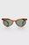 color Tortoise  / Green Lens, Sunglass Museum | Vintage Emily Unique Cat Eye Sunglasses