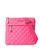 商品MZ Wallace | Metro Flat Crossbody Bag颜色Neon Pink/Silver