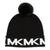 商品Michael Kors | Women's Stacked Logos Knit Hat颜色Black