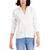 商品Charter Club | Women's Cotton Johnny Collar T-Shirt, Created for Macy's颜色Bright White
