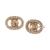 商品第1个颜色Gold, Givenchy | Silver-Tone Crystal Oval Button Earrings