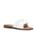color WHITE, Olivia Miller | Selysette Studded Crossover Sandals