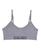 颜色: Heather Gray, Calvin Klein | Big Girls Seamless Ruched Crop Bra