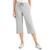 商品第4个颜色Smoke Grey Heather, Karen Scott | Knit Capri Pull on Pants, Created for Macy's