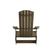 颜色: Brown, Merrick Lane | Riviera Poly Resin Folding Adirondack Lounge Chair All-Weather Indoor/Outdoor Patio Chair
