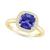 颜色: Gold, Macy's | Tanzanite (2-1/3 ct. t.w.) & Diamond (1/4 ct. t.w.) Cushion Halo Ring in 14k Gold