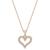 Macy's | Diamond Heart Pendant Necklace (1/4 ct. t.w.) in 14k Gold, 18" + 2" extender, 颜色14K Yellow Gold