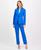 颜色: Imperial Blue, Le Suit | Women's Crepe One-Button Straight-Leg Pantsuit Set, Regular & Petite