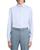 商品Zegna | Micro Striped Trecapi Tailored Fit Long Sleeve Shirt Brand Name颜色Bright Blue