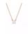 颜色: Rose gold, Swarovski | Stilla Pendant Square Cut, White, Necklace