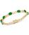 颜色: Emerald, Macy's | Sapphire Oval Infinity Link Bracelet (7 ct. t.w.) in Gold-Plated Sterling Silver (Also in Ruby & Emerald)