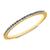 颜色: september, MaxColor | 14K Gold Vermeil Birthstone 1MM Cubic Zirconia Ring