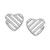 商品Michael Kors | Sterling Silver Open Heart Stud Earrings Available in Silver, 14K Rose-Gold Plated or 14K Gold Plated颜色Sterling Silver