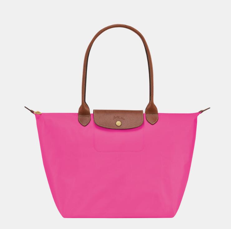 商品第3个颜色玫粉色, Longchamp | 珑骧女士新色大号长柄经典饺子包手提包1899 089（香港仓发货）