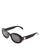 商品Celine | Women's Triomphe Round Sunglasses, 52mm颜色Black/Gray Solid