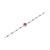 颜色: GARNET, Macy's | Aquamarine (1/5 ct. t.w.) & Enamel Bead Link Bracelet in Sterling Silver (Also in Additional Gemstones)