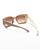 color TRANSPARENT BROWN, Salvatore Ferragamo | Rectangle Gancio Injection Plastic Sunglasses