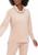 商品Calvin Klein | Women's Cowl Neck Velour Pullover Shirt颜色Blush