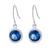 商品Giani Bernini | Fine Crystal 6mm Bezel Drop Earrings in Sterling Silver颜色Blue