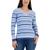 商品Karen Scott | Women's Cotton Striped Iysha Sweater, Created for Macy's颜色Light Blue Heather Combo