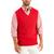商品Club Room | Men's Cable-Knit Cotton Sweater Vest, Created for Macy's颜色Ablaze