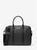 商品第1个颜色BLACK, Michael Kors | Hudson Logo and Leather Briefcase