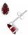 颜色: Garnet, Macy's | Gemstone Stud Earrings in 10k White Gold